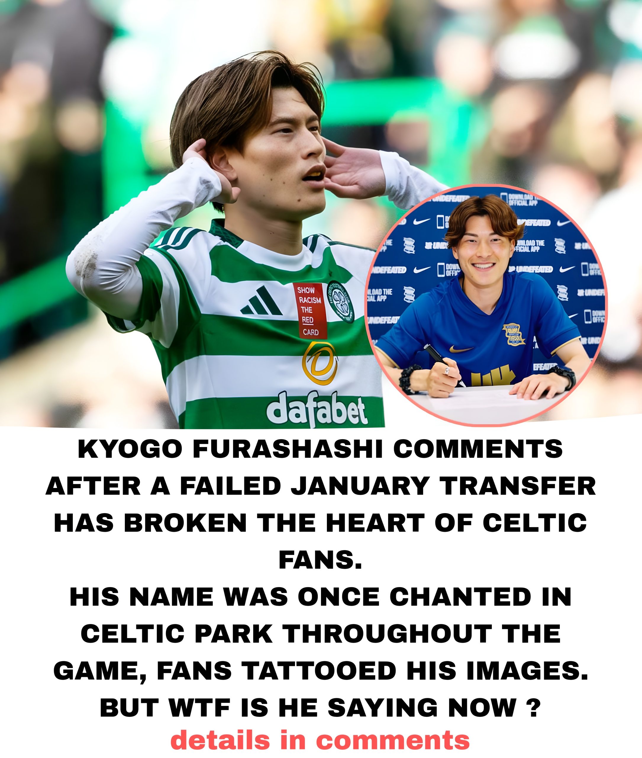 🚨FROM HERO TO VILLAIN 🚨 “No appreciation” “No gratitude” “kyogo Furashashi has just made himself an enemy of the entire Celtic fan 😞 “He was once adored, Celtic park chanted his name but now he ruined it all …..