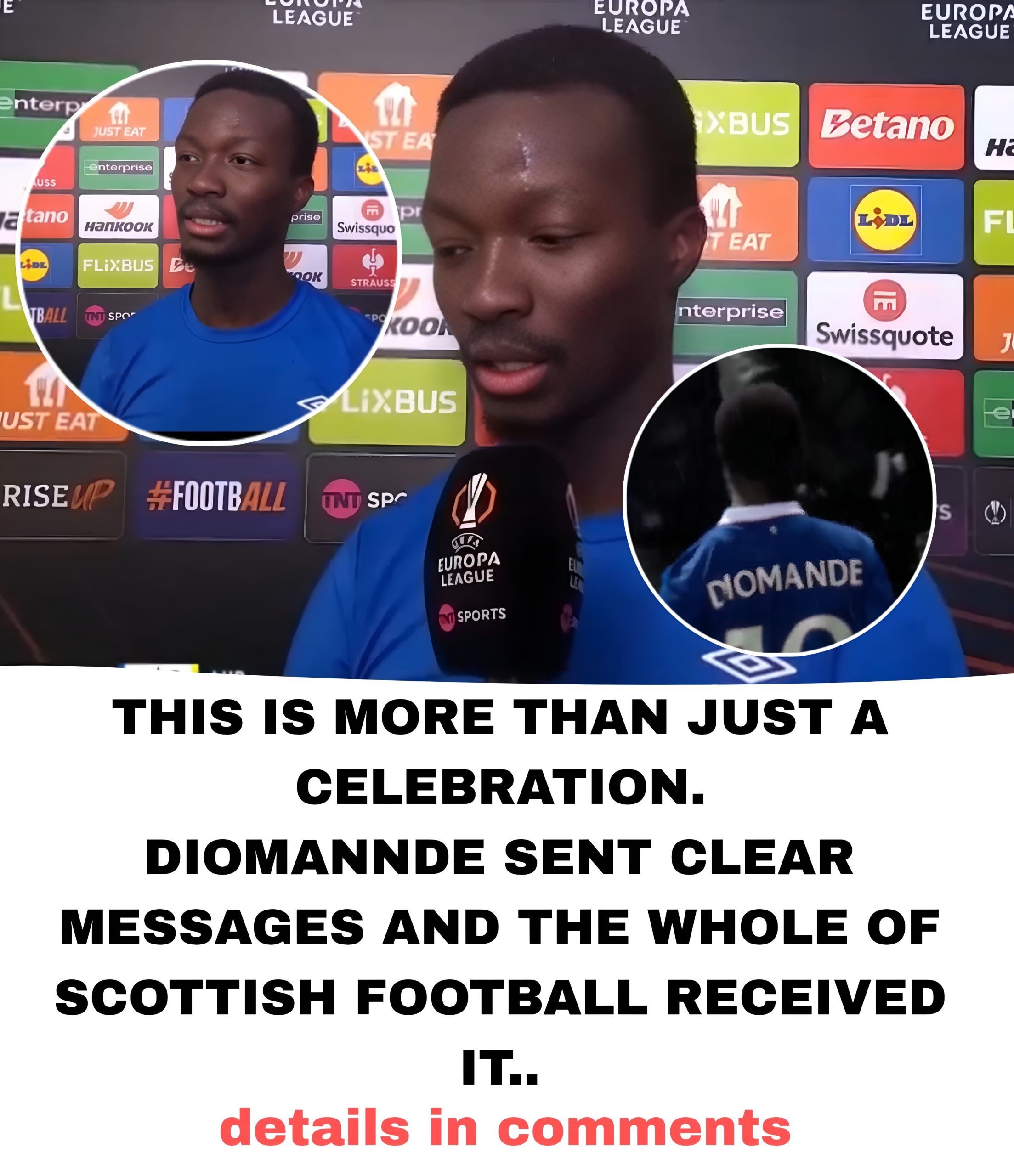 Diomannde on his celebration  “The player didn’t hide his feelings”  “An ice cold from him yesterday”  What a player…