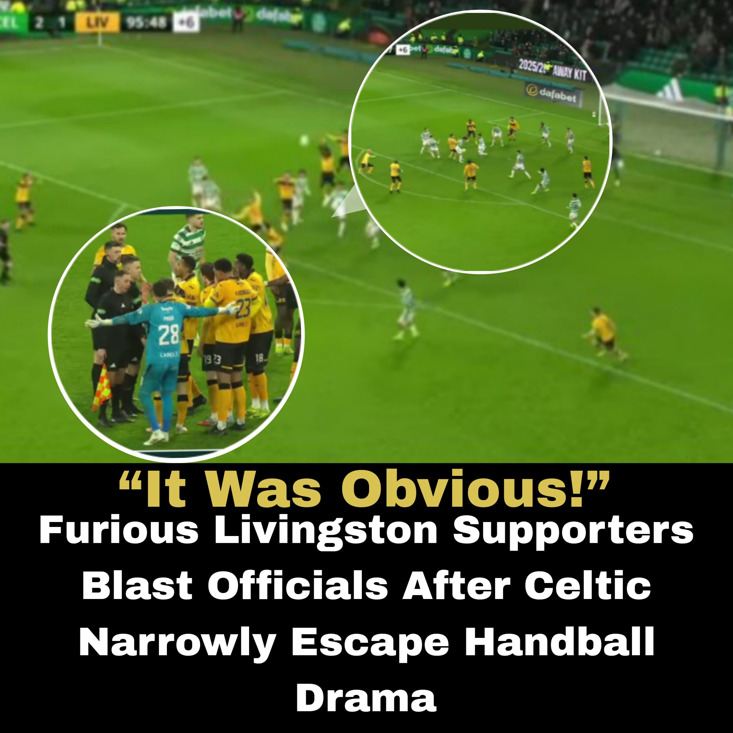 🚨 “It Was Obvious” — Celtic Escape Late Handball Drama as Referee Waves Away Big Appeal